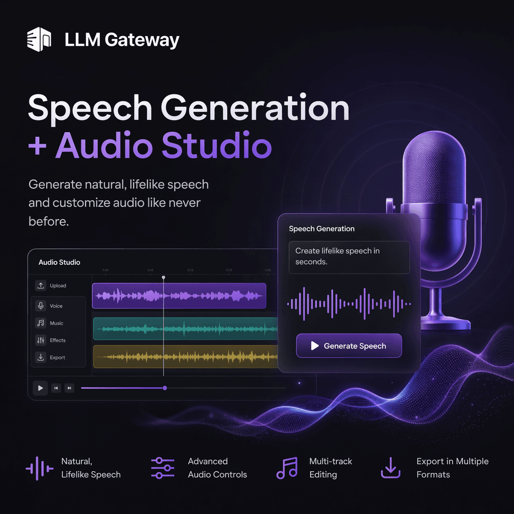 Speech generation and Audio Studio on doteb